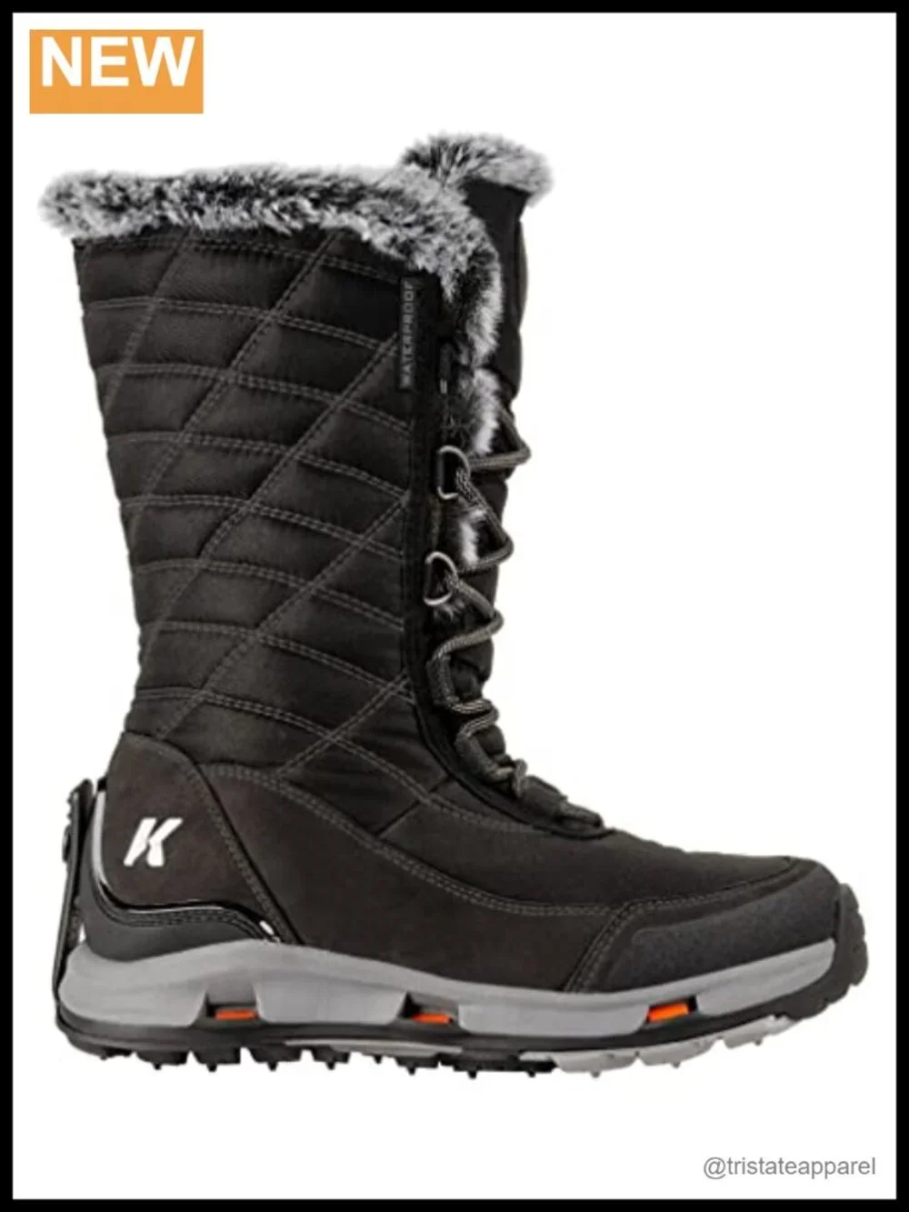 Korkers Women's South Lake Winter Boots Waterproof Insulated Mid-Calf